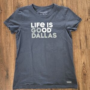 Life is Good Go Dallas Cowboys Crusher T-Shirt Sz Med